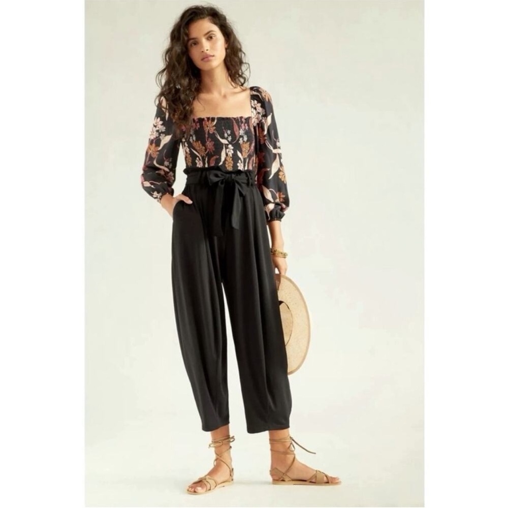 NWT! Anthropologie Black Frederica Cargo Harem Pants - Size XS⏰ - Picture 7 of 7